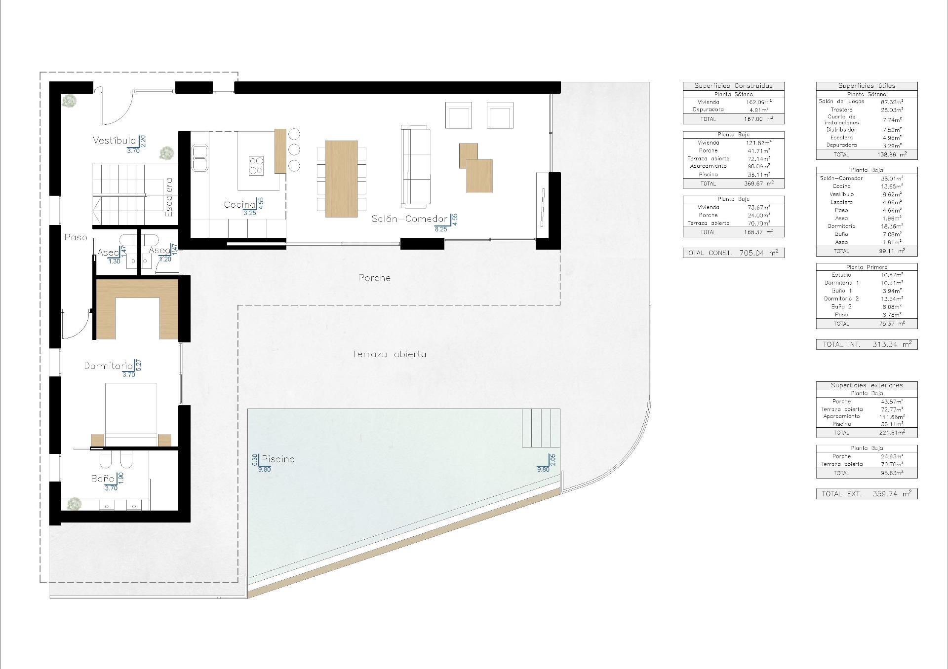 Villa nouvellement construite au design exclusif et moderne avec vue sur la mer à Benissa Costa