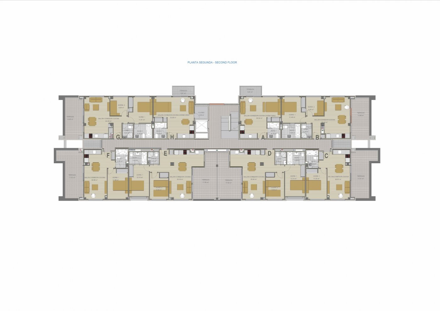 Квартира в новостройке с 2 спальнями, бассейном, парковкой и кладовой в 400 м от пляжа в Дении (Аликанте)