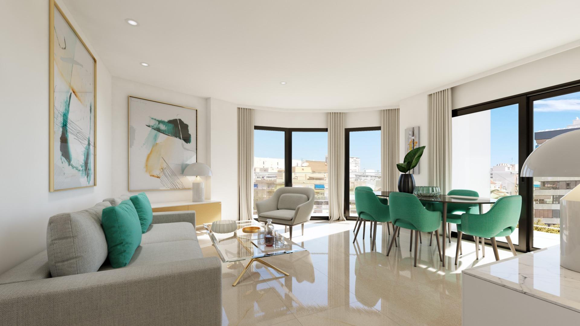 Nieuwbouwappartement 3 slaapkamers met zwembad in Alicante (Costa Blanca Noord)