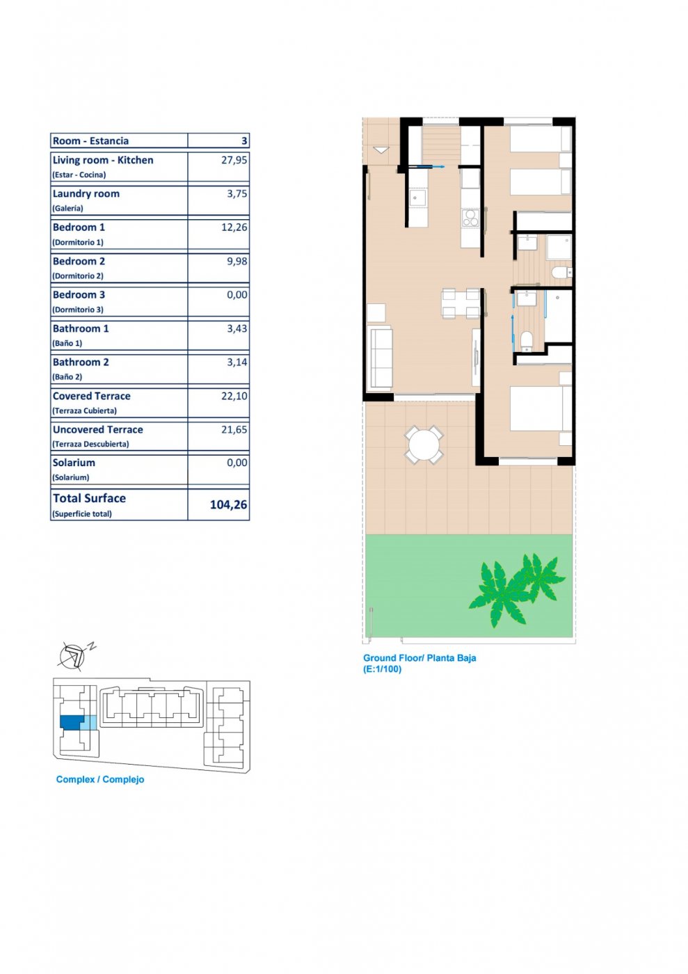 Bungalow en vente à Pilar de la Horadada