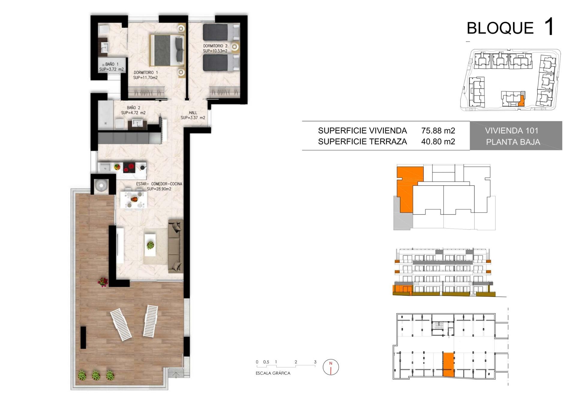 Apartamento en venta en Orihuela Costa