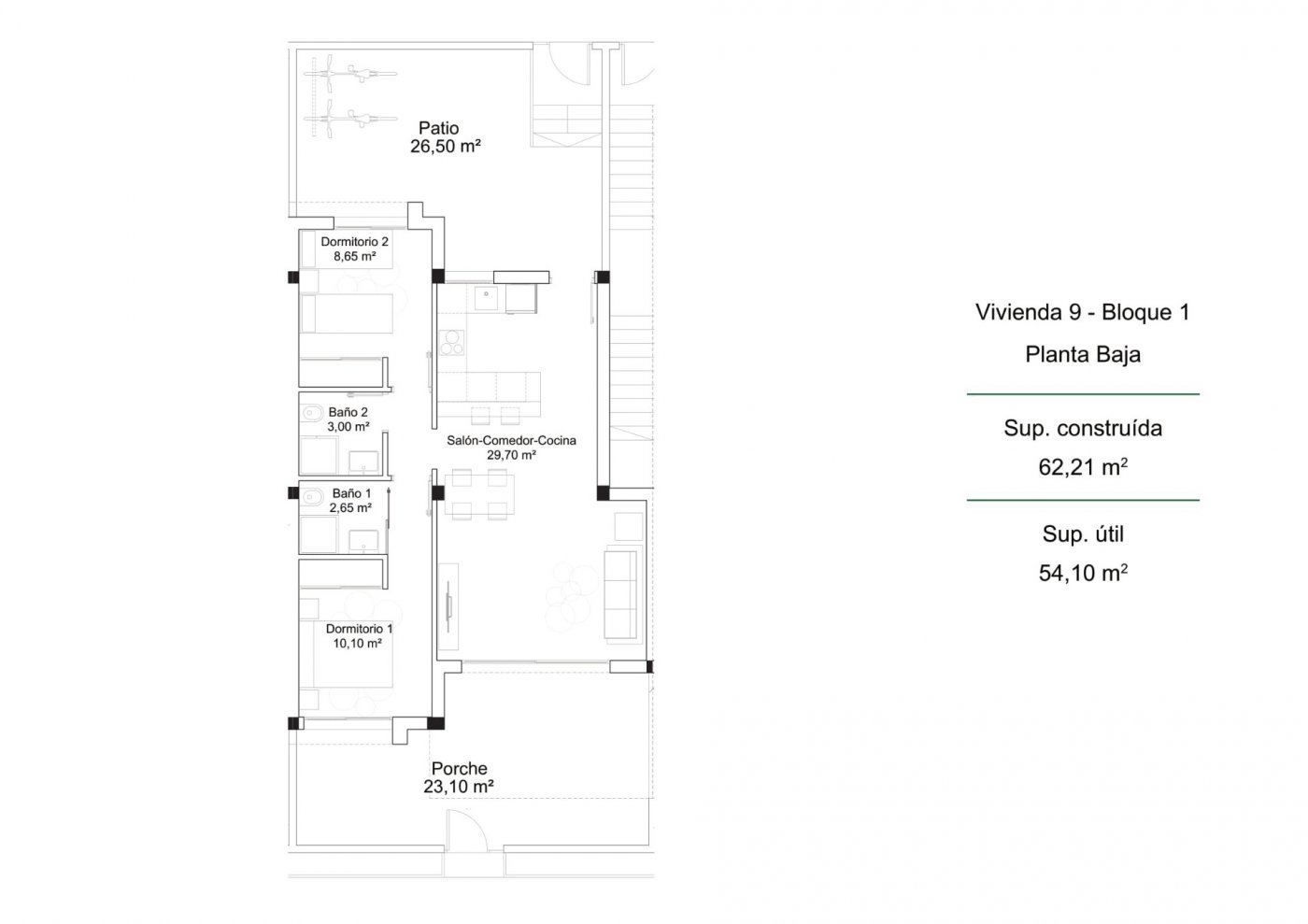 Bungalow en venta en Orihuela Costa