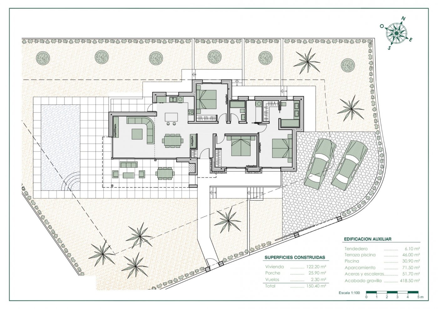 Villa dans un projet de style moderne sur un étage à Fanadix-Benissa (Costa Blanca)