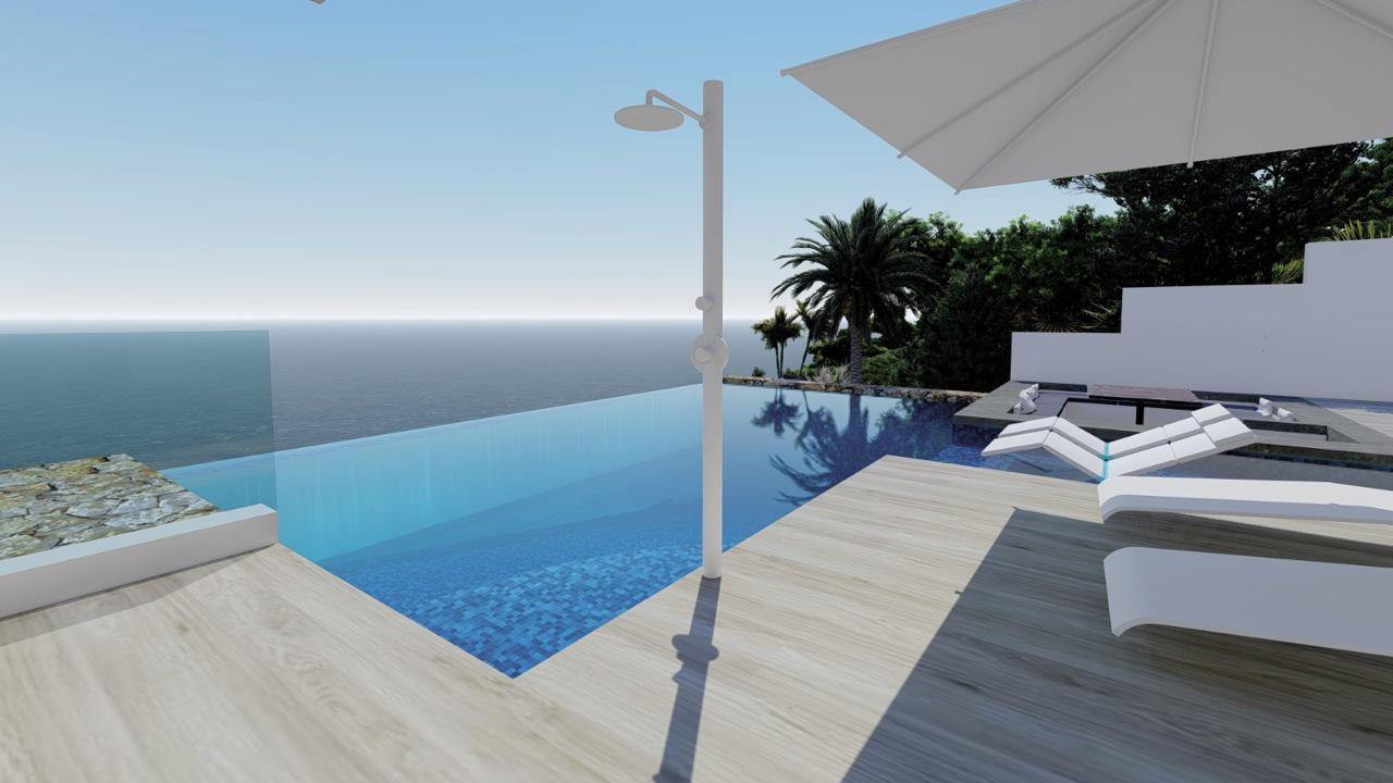 New construction villa with 5 bedrooms and magnificent sea views in Calpe (Costa Blanca)