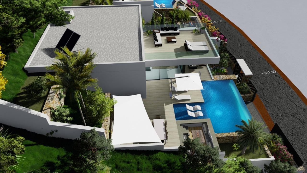 New construction villa with 5 bedrooms and magnificent sea views in Calpe (Costa Blanca)