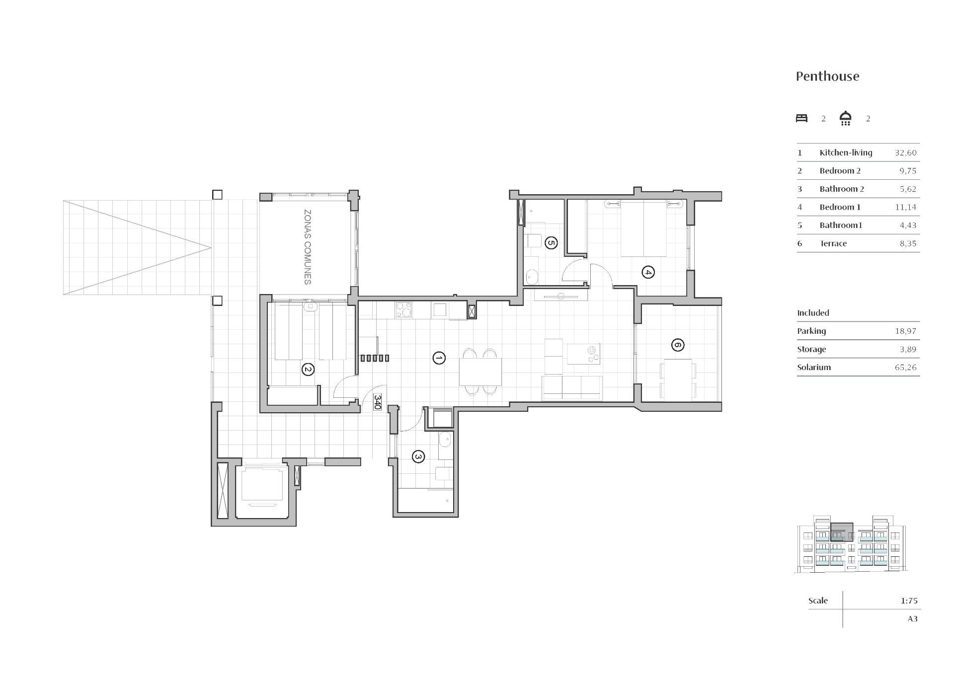 Penthouse en vente à Orihuela Costa