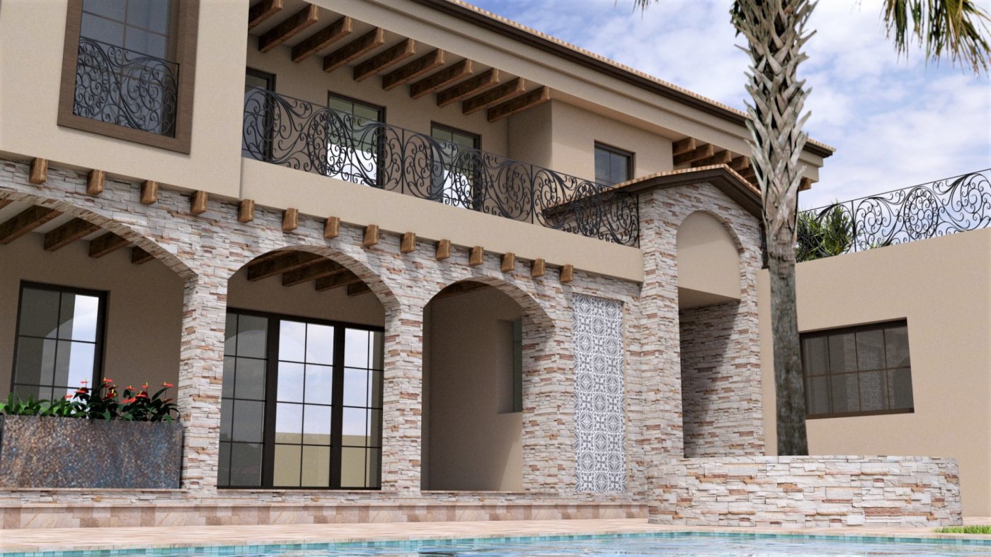 Luxury villa under construction in Punta Prima-Orihuela Costa 400 m from the beach (Costa Blanca South)