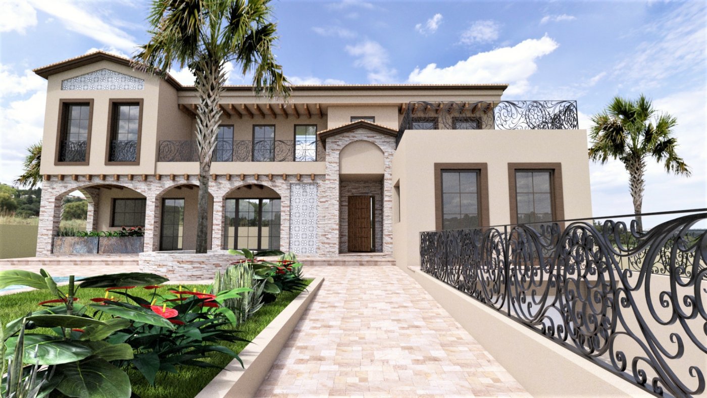 Luxury villa under construction in Punta Prima-Orihuela Costa 400 m from the beach (Costa Blanca South)