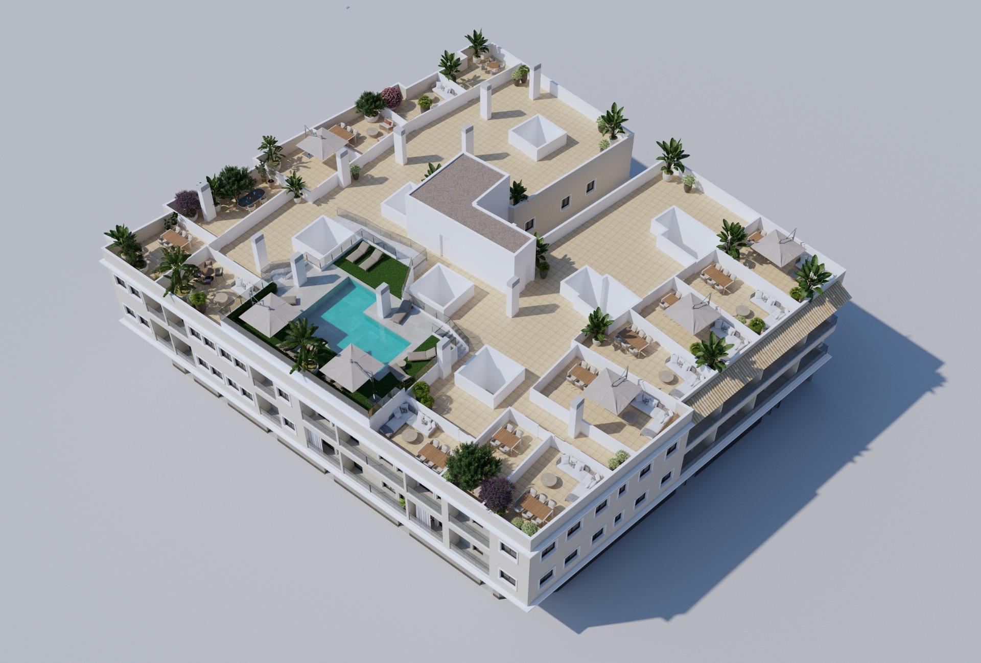 Nieuwbouwappartement met 2 slaapkamers in Algorfa (Alicante)