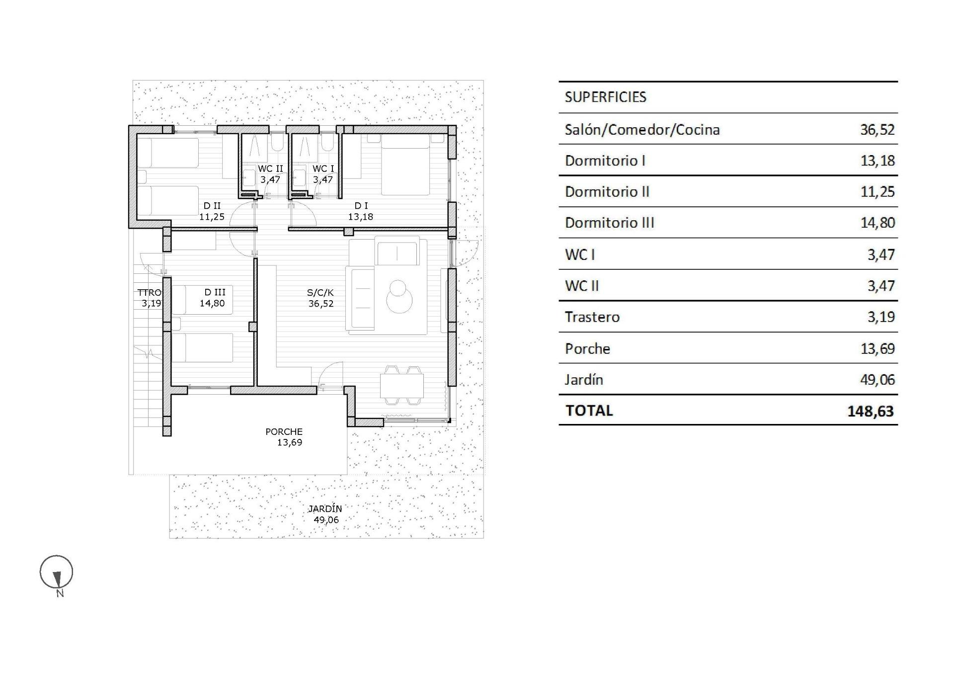 Bungalow en vente à San Miguel de Salinas