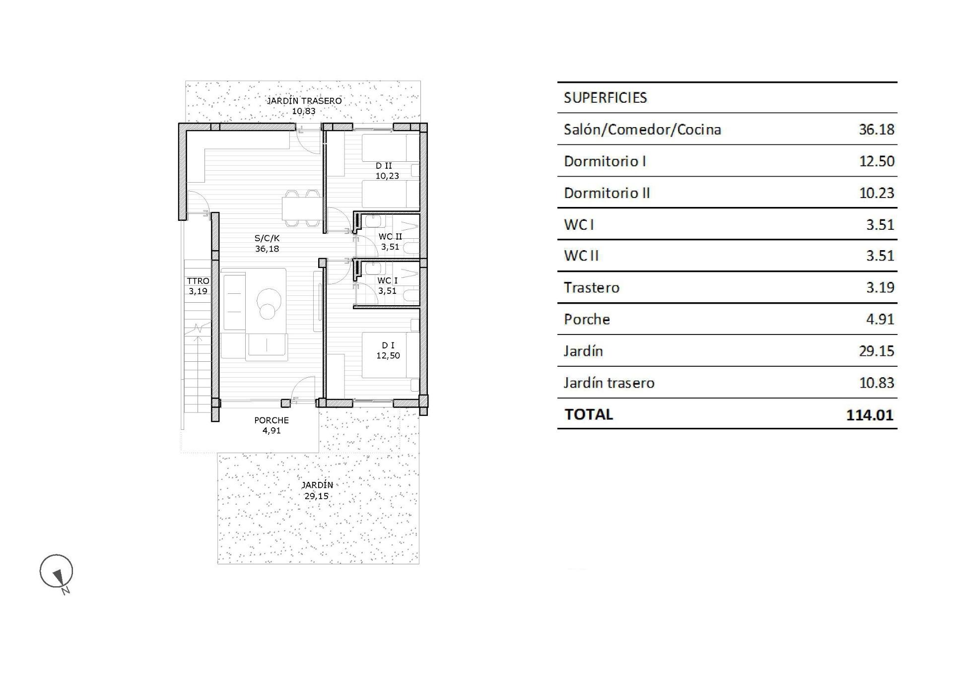 Bungalow en venta en San Miguel de Salinas