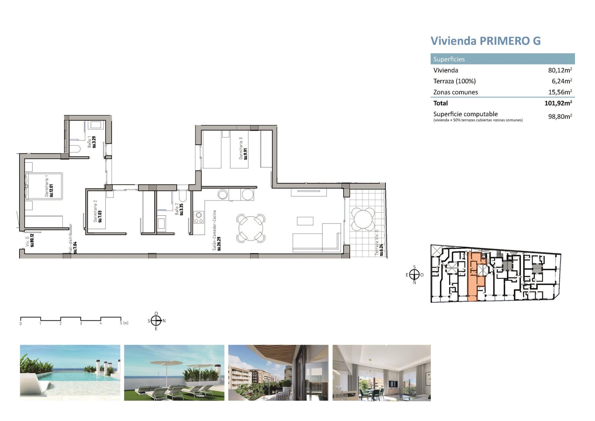 Apartamentua salgai in Guardamar del Segura