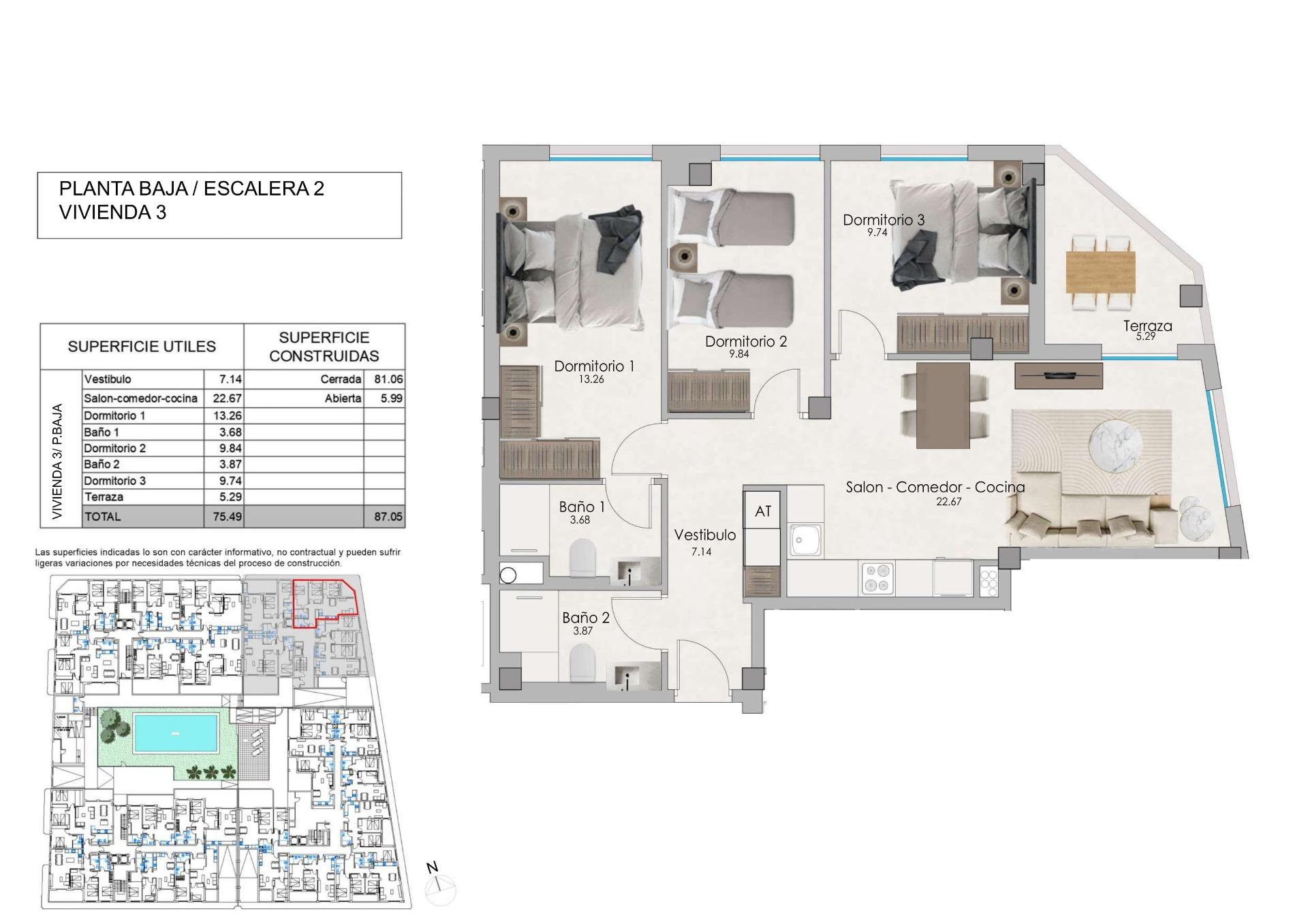 Apartamento en venta en Santa Pola