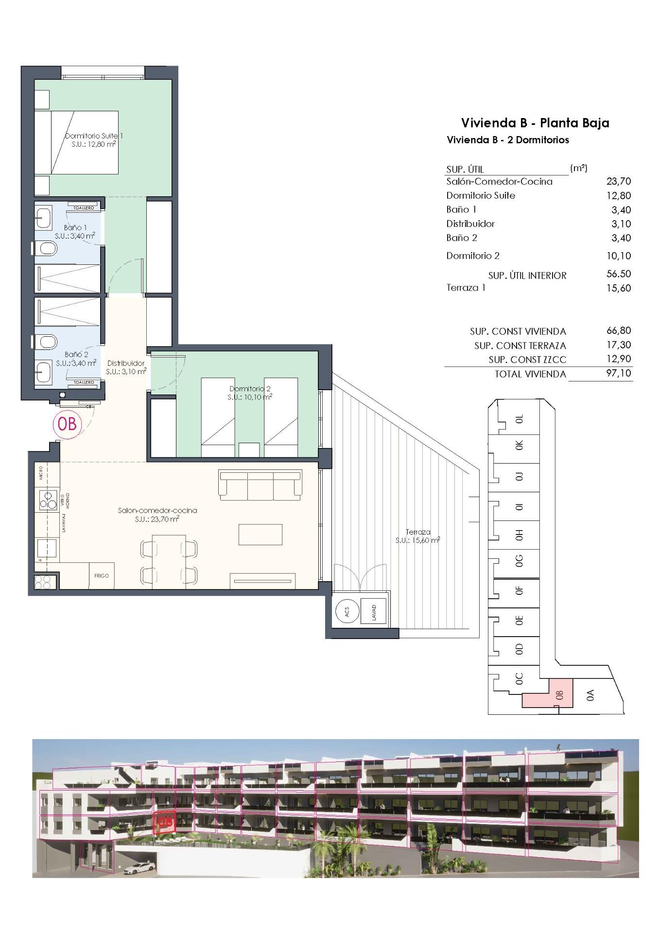 Apartamento en venta en Benijófar