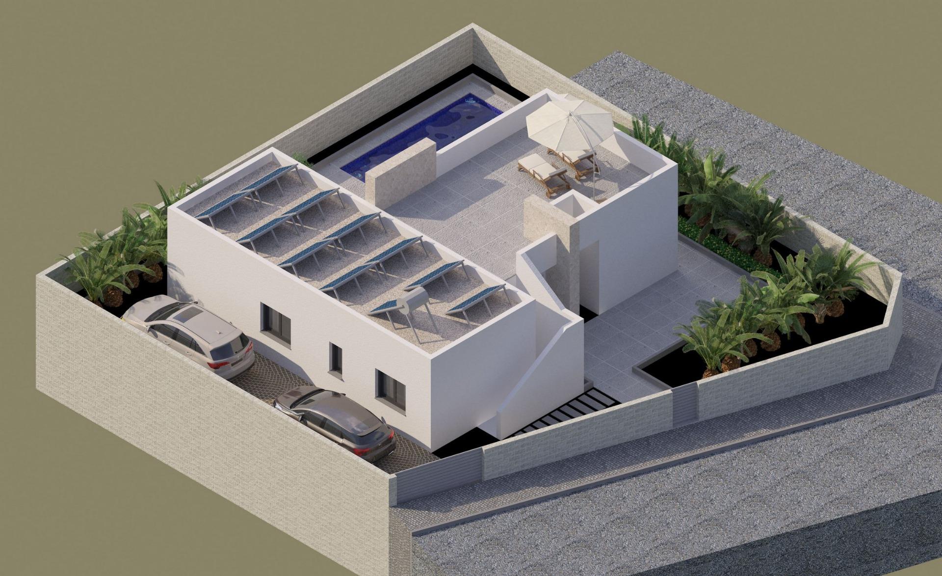 Neubauvilla mit 3 Schlafzimmern und privatem Pool in Benijofar (Alicante)