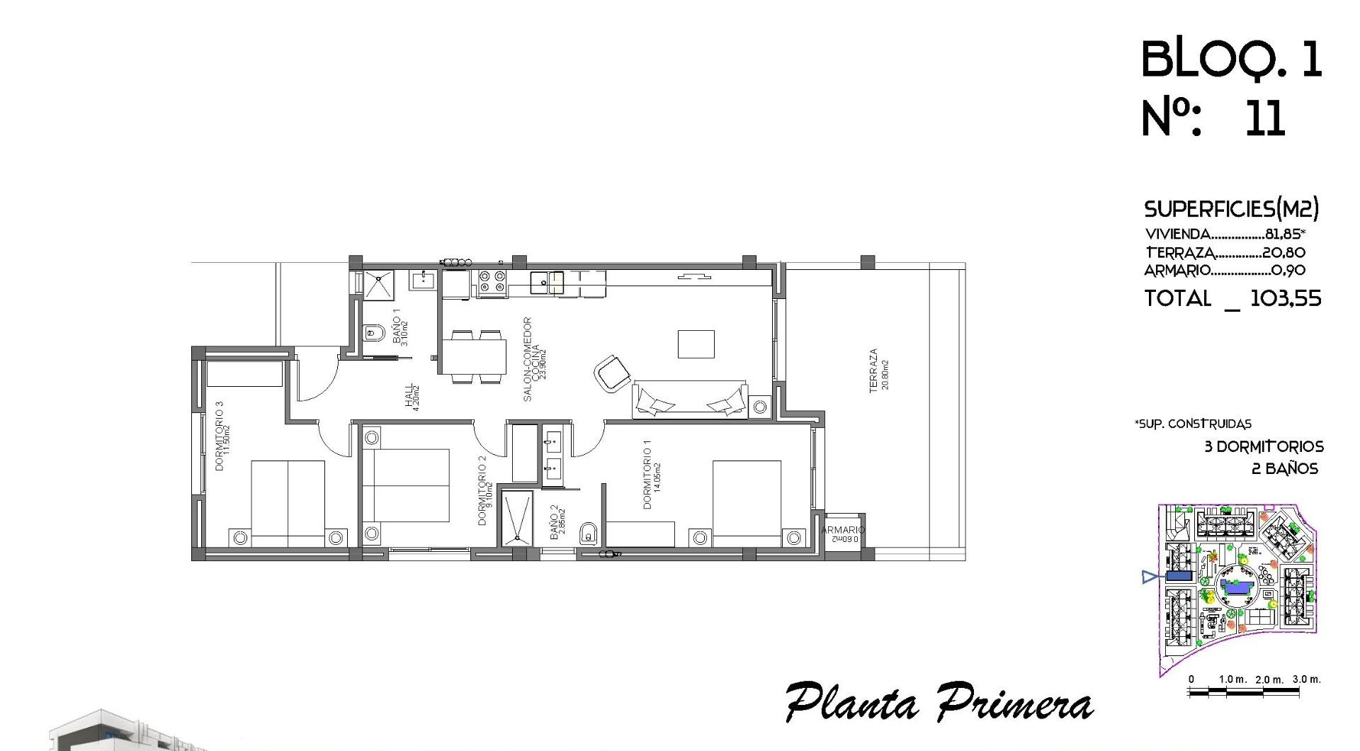 Apartamentua salgai in Guardamar del Segura