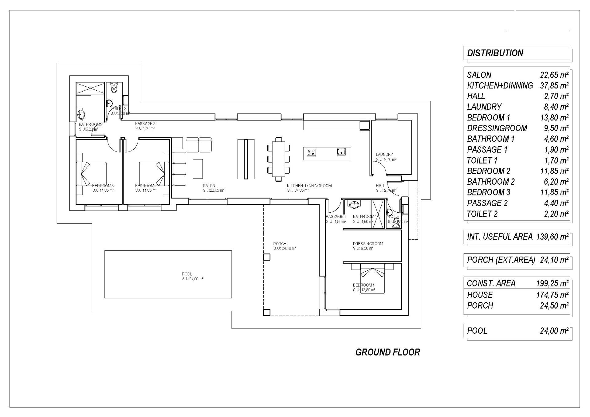 Villa for sale in Pinoso