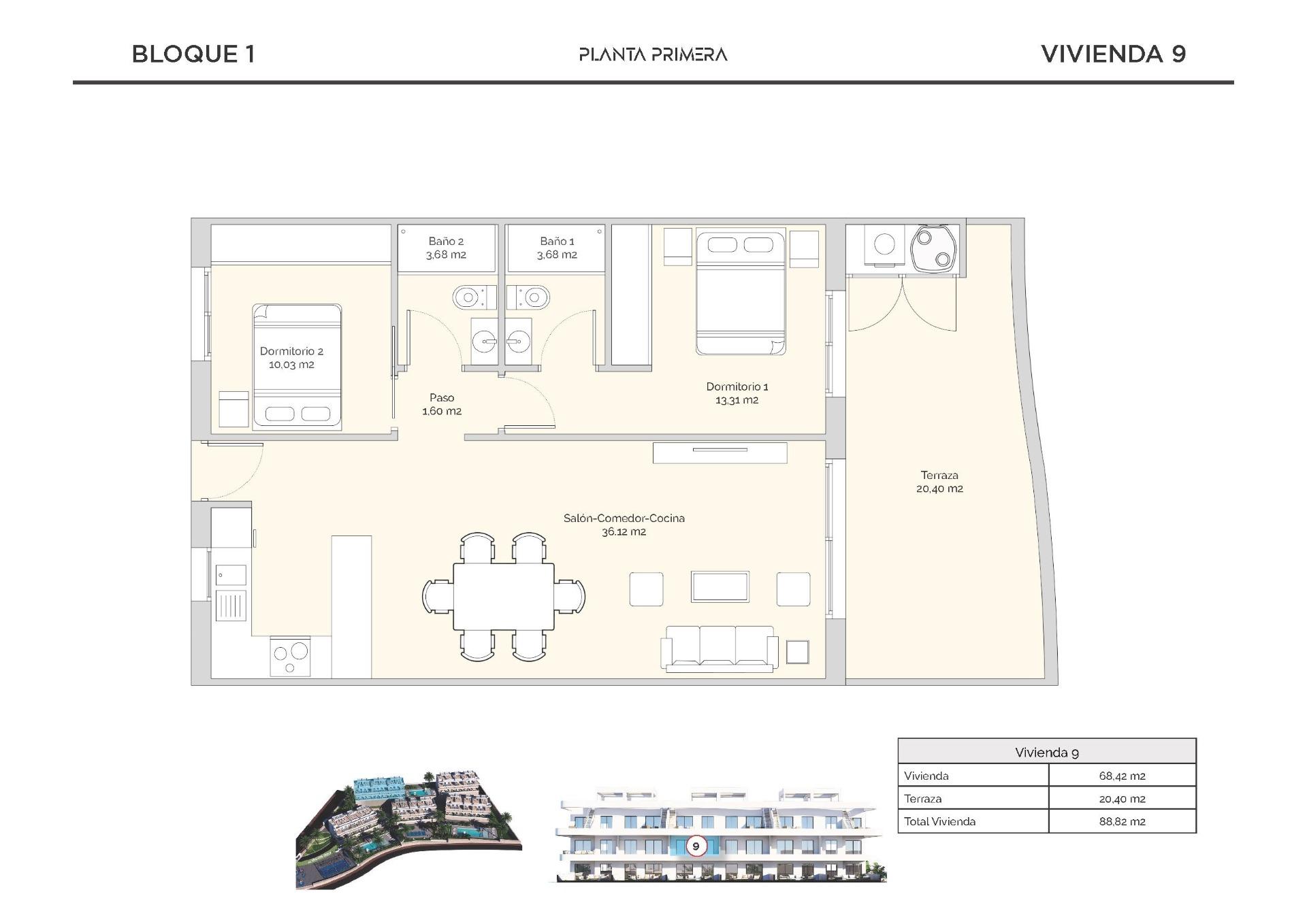 Apartment for sale in Finestrat