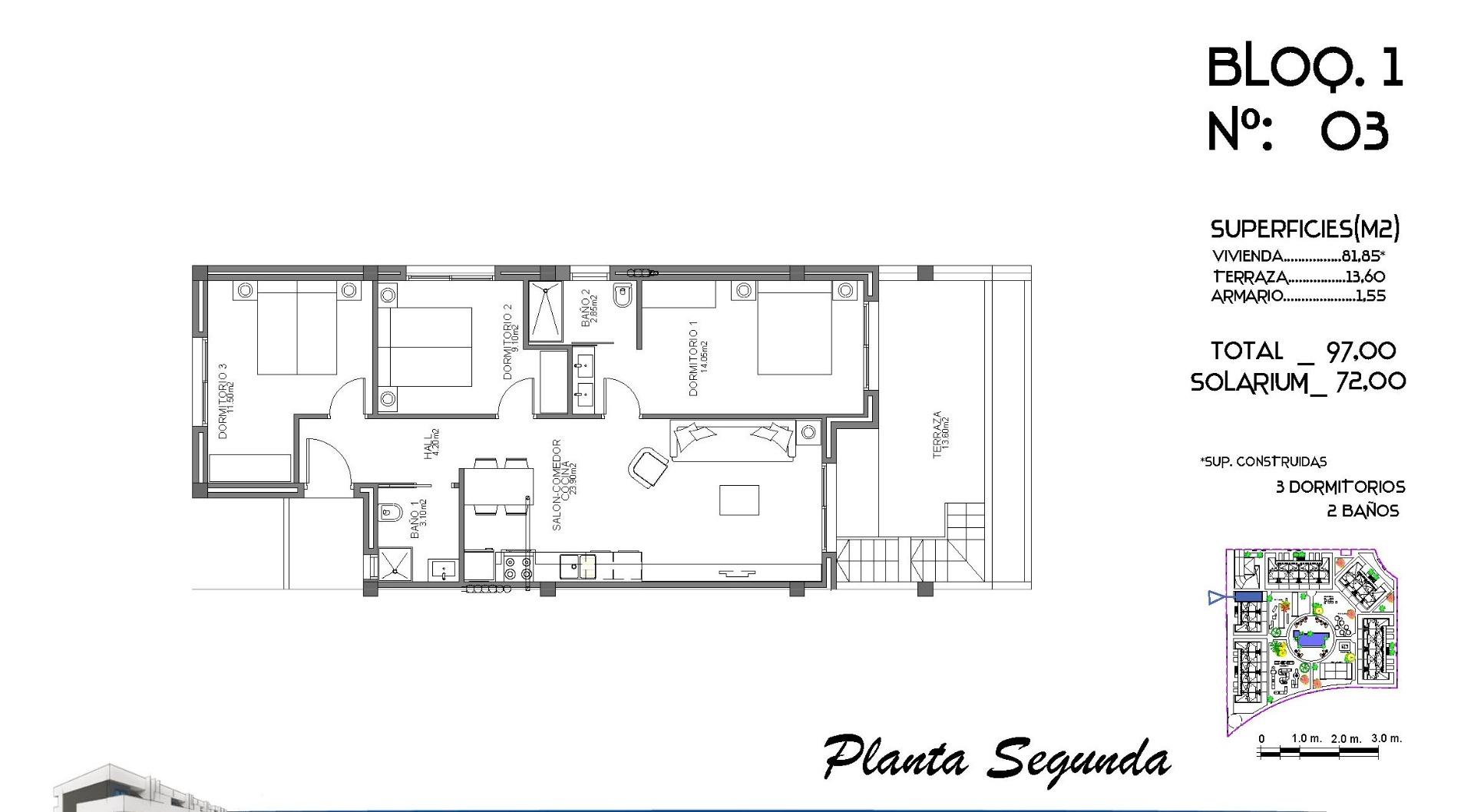 Penthouse salgai in Guardamar del Segura