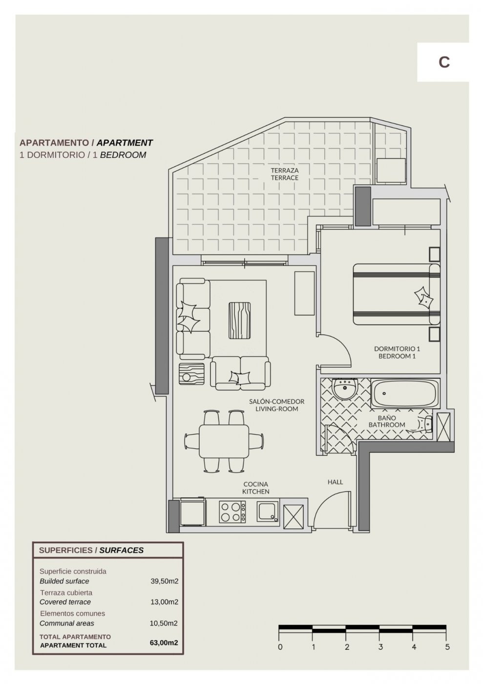 Appartement 1 chambre à côté de la plage et de tous les services à Calpe (Costa Blanca)