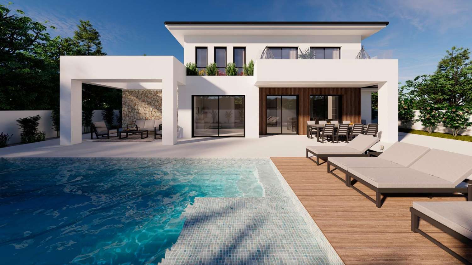 Villa under construction 500 m from the beach in Calpe (Costa Blanca)