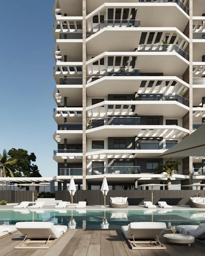 New Construction Apartment 3 bedrooms 200 m from the sea in Calpe (Costa Blanca)