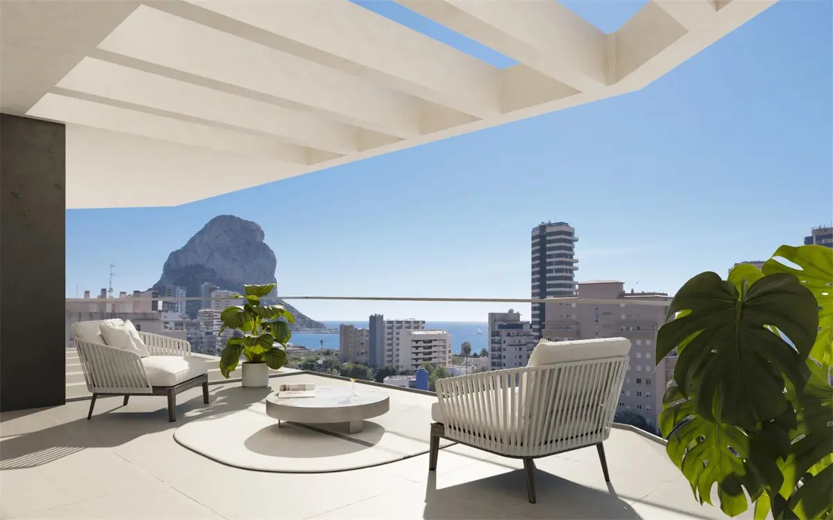 New Construction Apartment 3 bedrooms 200 m from the sea in Calpe (Costa Blanca)