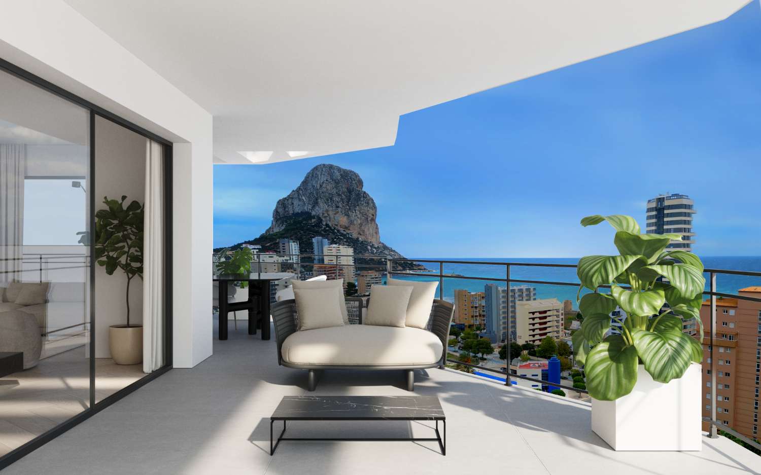 New Construction Apartment 3 bedrooms 200 m from the sea in Calpe (Costa Blanca)